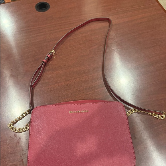 Michael Kors Wine Red Crossbody Bag - Picture 2 of 3